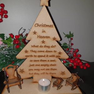 Christmas in Heaven Tree and Chair Unpersonalised