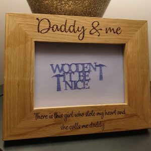 Oak Frame Personalised with your message
