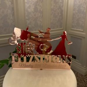 Wedding tractor Cake Topper