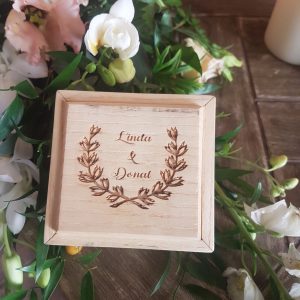 Personalised Solid Wood Ring Box