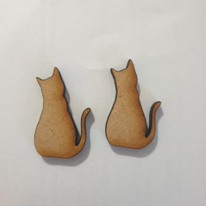 Cat Blank MDF Craft Shape Pack of 5, 50mm