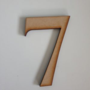 Number 7 (8cm)  Pack of 5