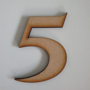 Number 5  (8cm) Pack of 5