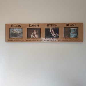 Personalised Quadruple Oak frame