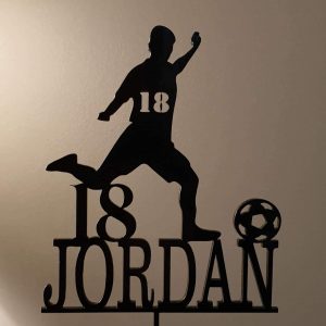 Acrylic Football Cake Topper