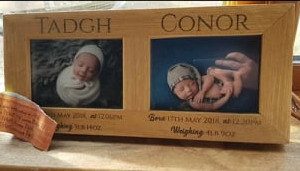 Personalised Double Oak Frame