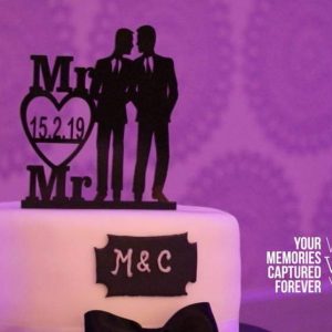 Mr & Mr Cake topper