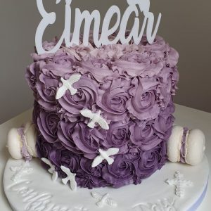 Name Cake topper with Dove