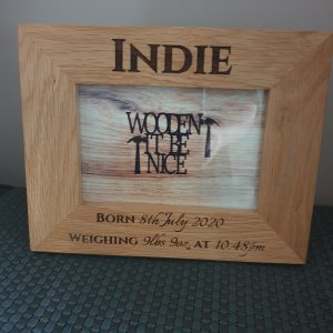 Baby Frame with Name , Date of birth, time and weight