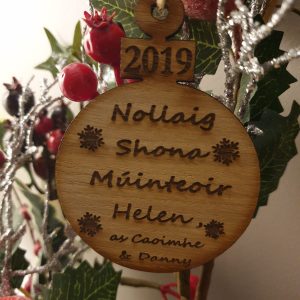 Nollaig Shona Múinteoir Personalised