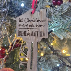 First christmas in our new home decoration Personalised