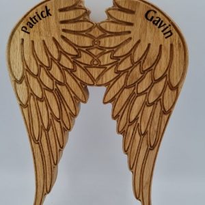Angel Wings with engraved name