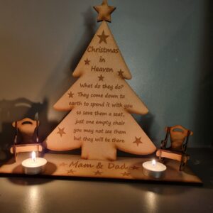 Christmas in Heaven Personalised with 2 chairs