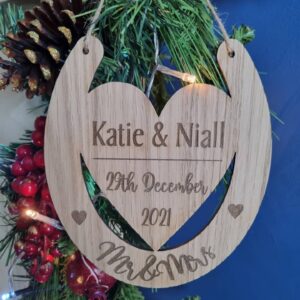 Wedding horseshoe with heart