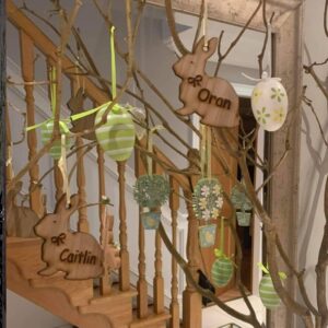 Easter bunny hanging names