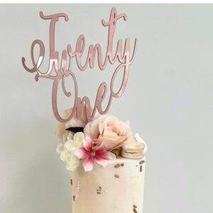 Twenty One Cake topper