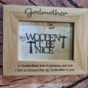 Godmother Oak Frame 5x7cm