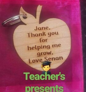 Teacher Apple Keyring