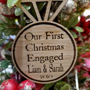 Our First Christmas Engaged Hanging decoration