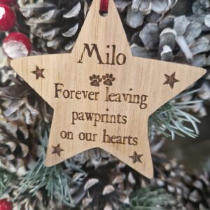 Forever leaving Pawprints, Dog decoration Personalised