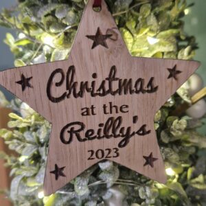 Wooden Family star personalised