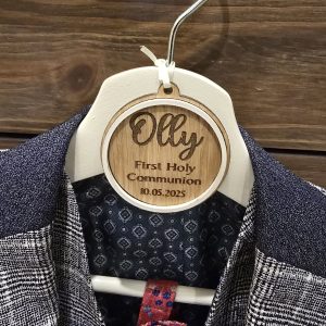 Communion Hanger with personalised tag