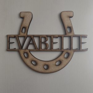 Horseshoe personalised sign